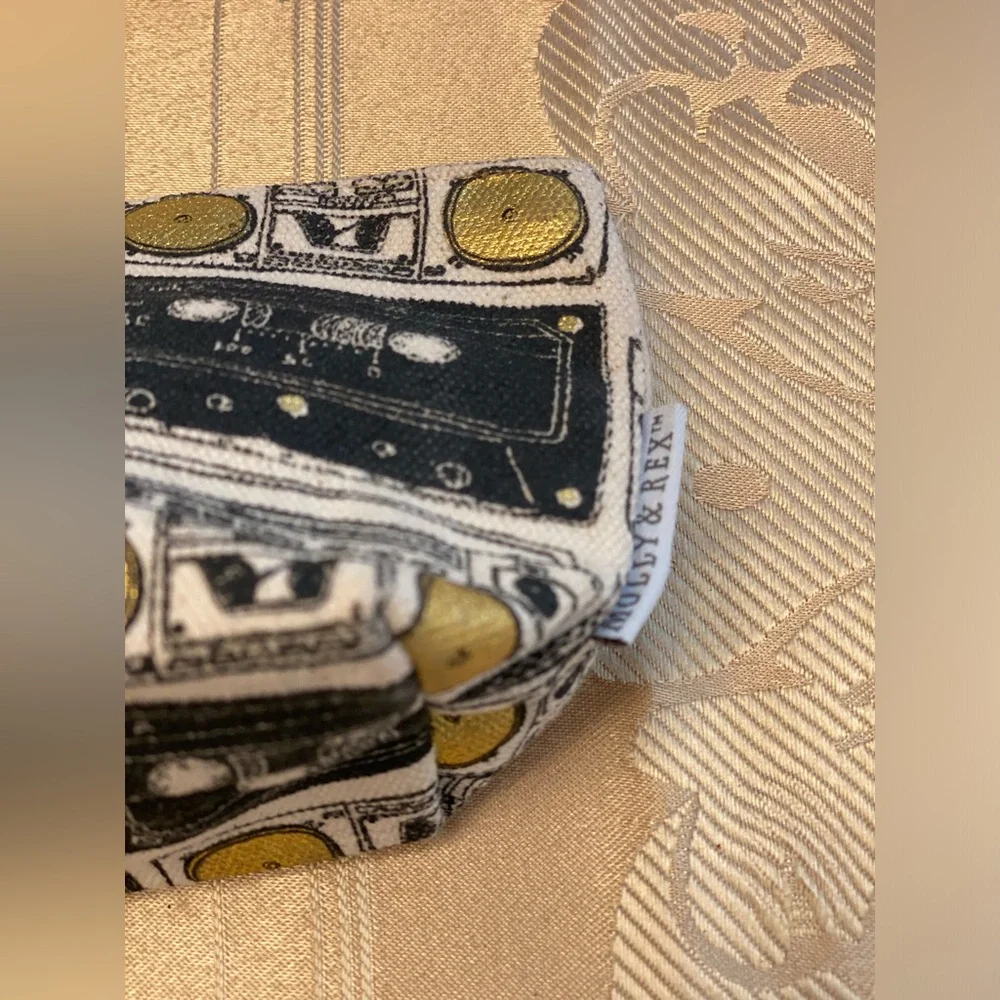 Molly and Rex canvas cosmetics pouch/makeup pouch